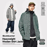 INFLATION Korean Style Heavyweight Oversized Shirt Jackets Unisex 2023 Autumn Thick Buttons Up Jacket Mens Outerweat باور أب | Power Up